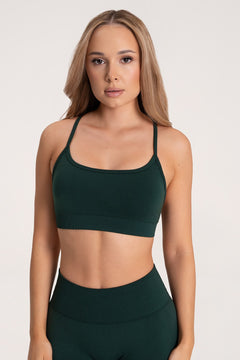 Second skin Sport-BH bottle green