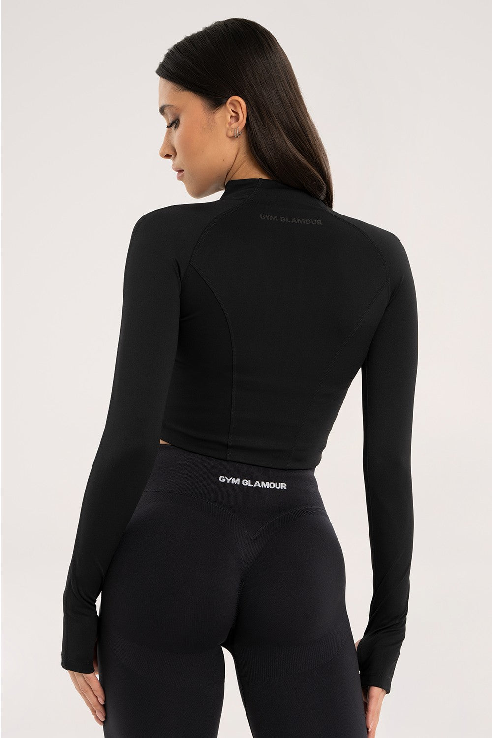 Bluza rozpinana "gorset" black