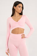 Longsleeve z odkrytymi plecami Popstar