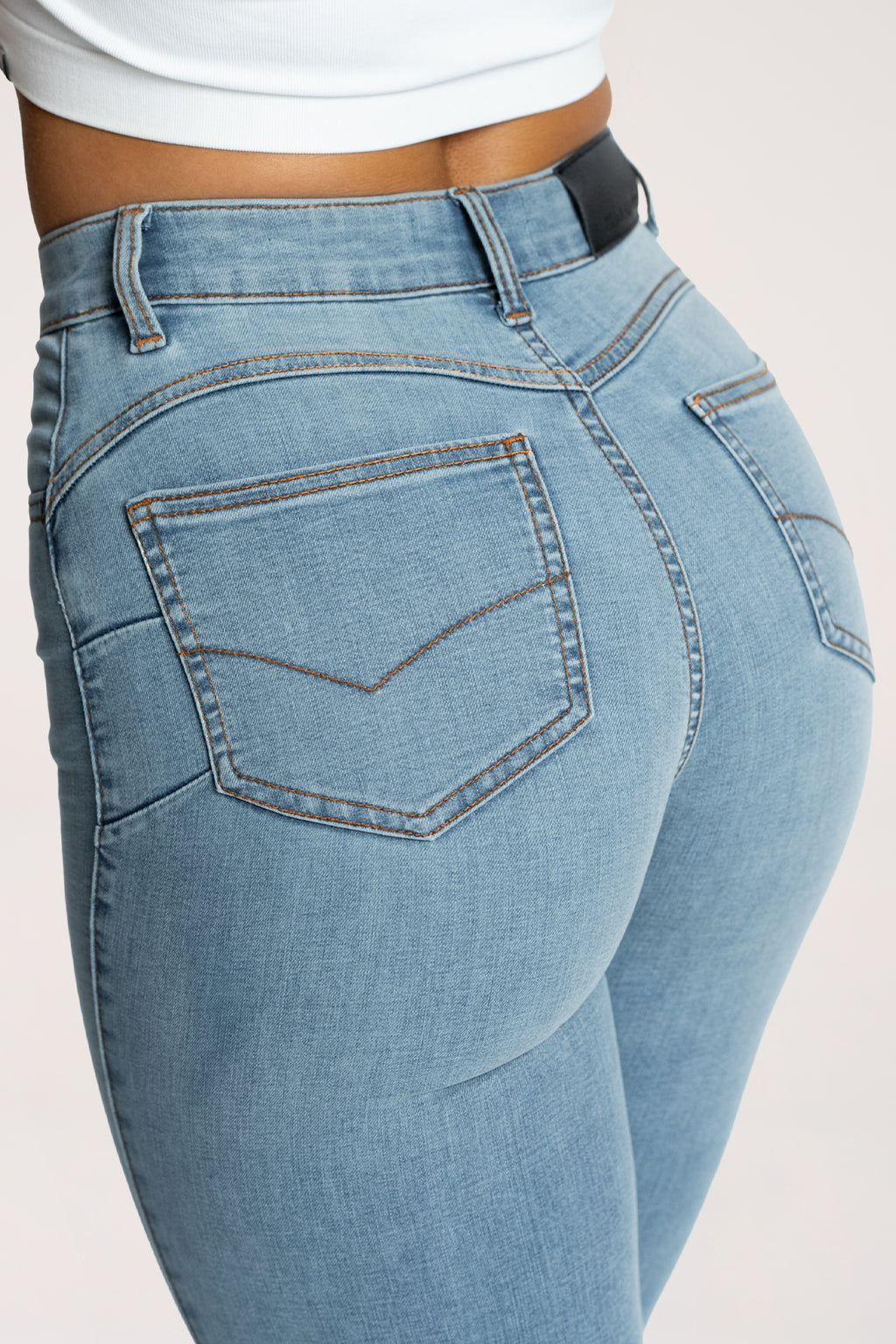 Jeansy dzwony perfect slim light blue