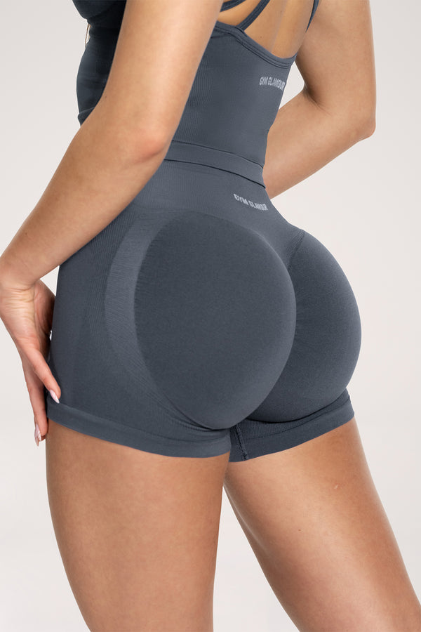 Fake BBL Shorts steel