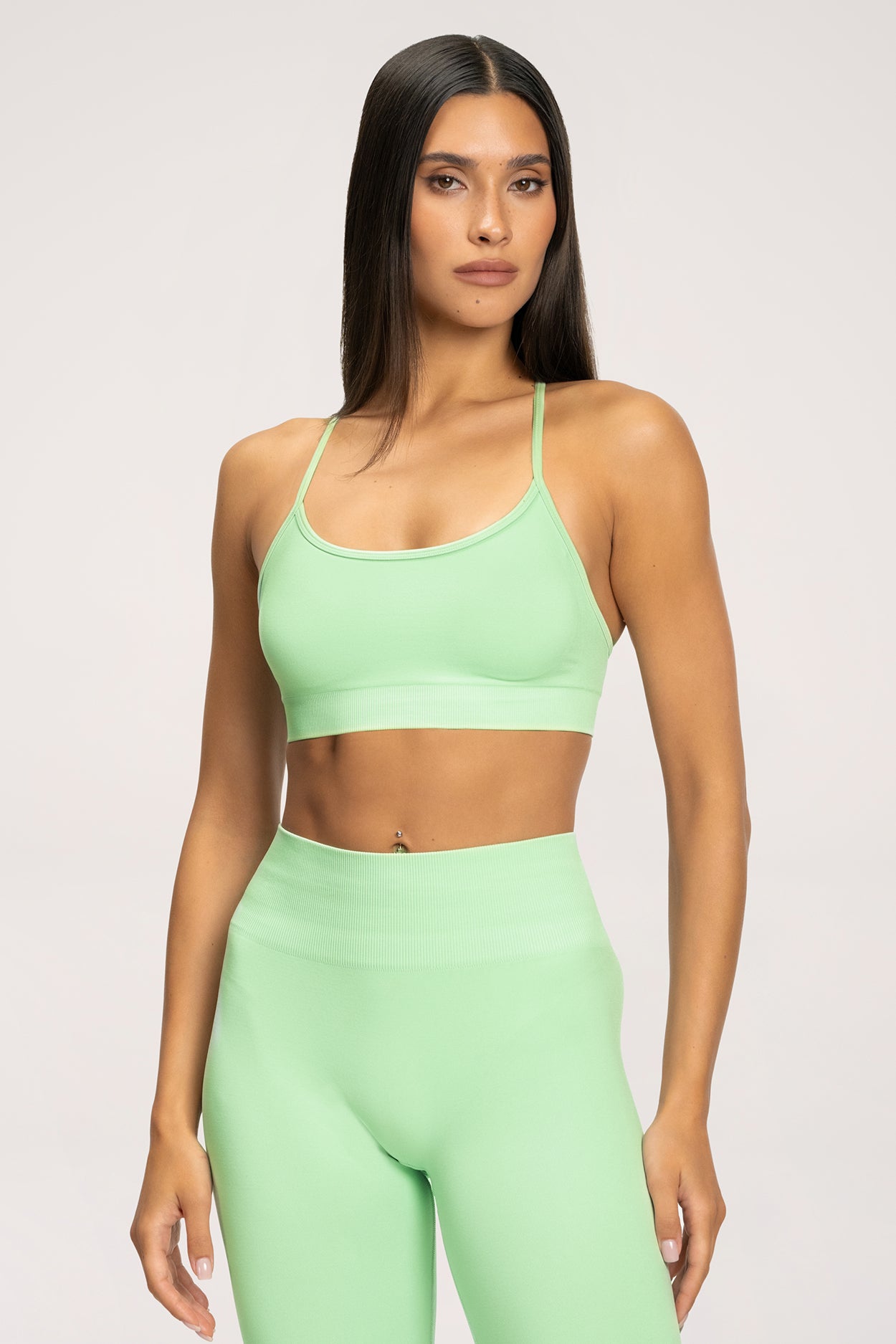 Second skin Sport-BH long mint