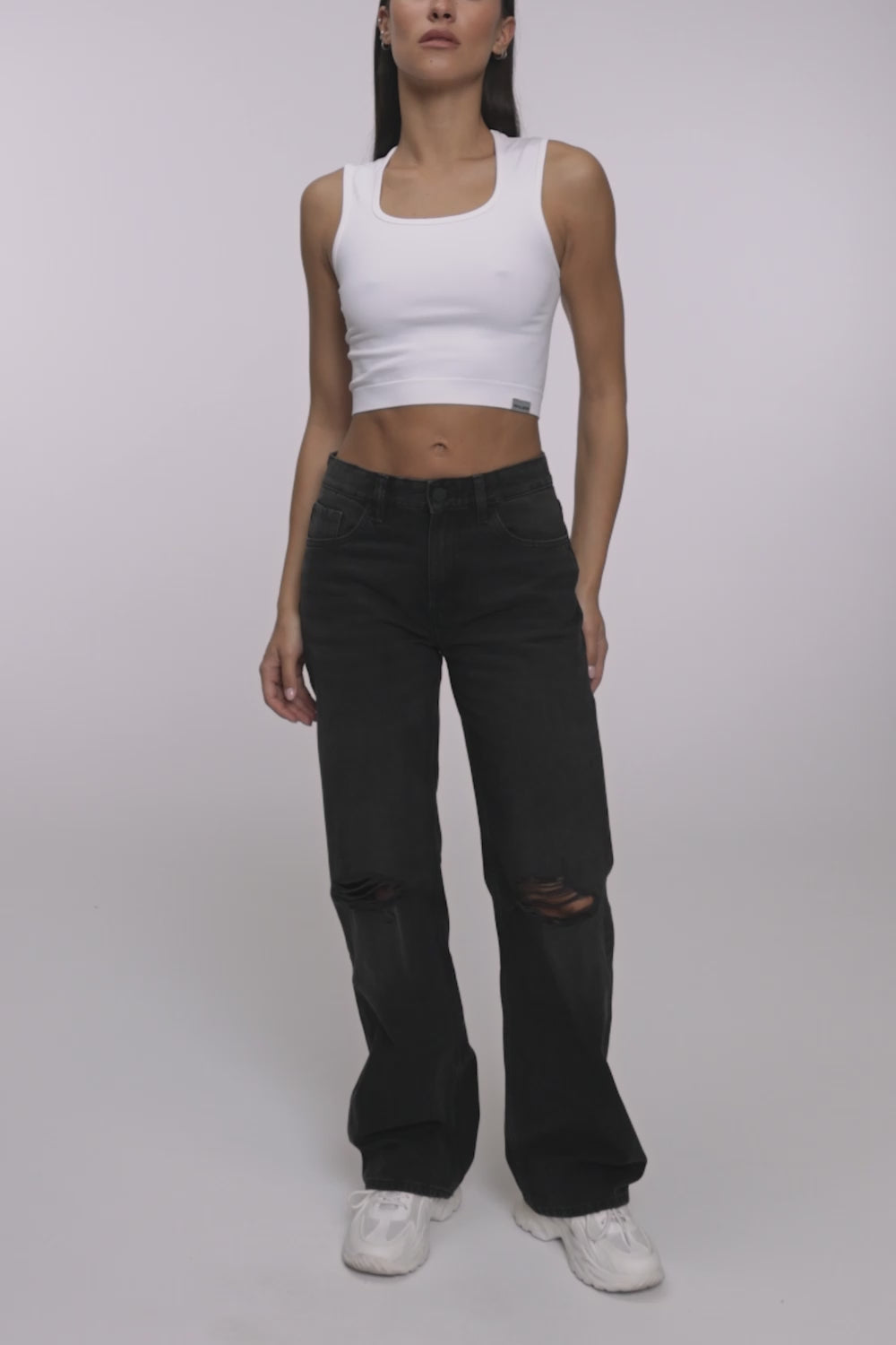Jeans Wide Relaxed black