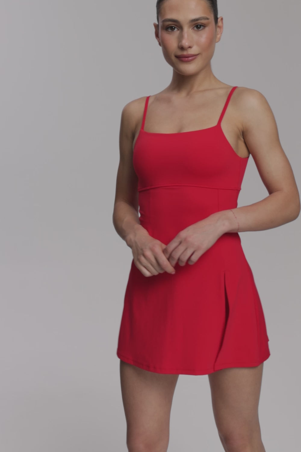 Kleid Court red