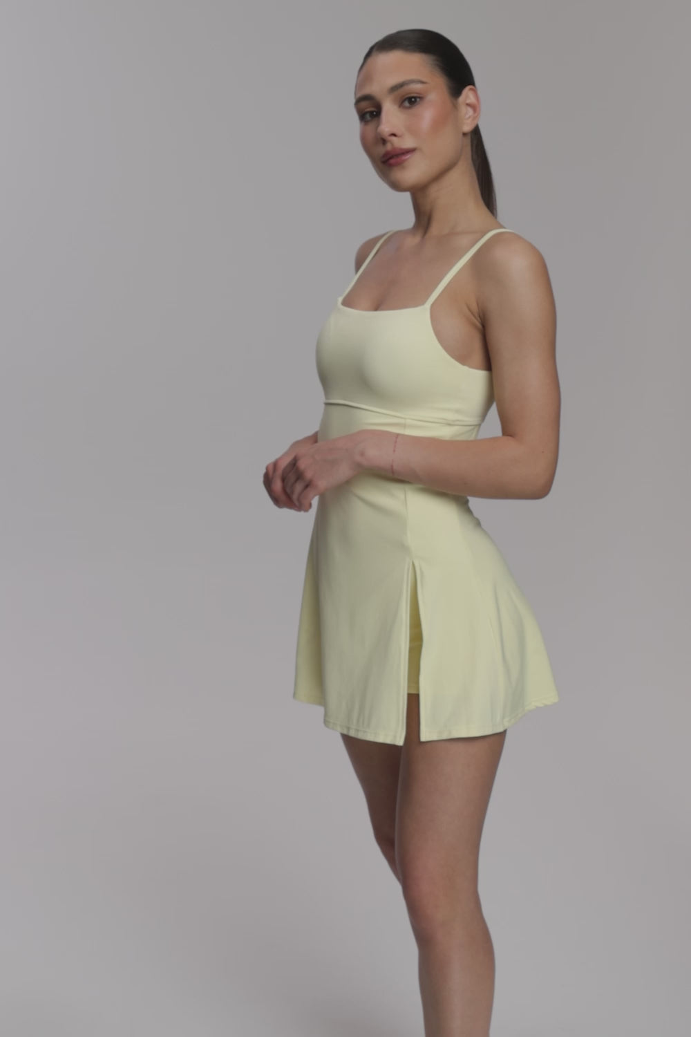 Kleid Court butter yellow
