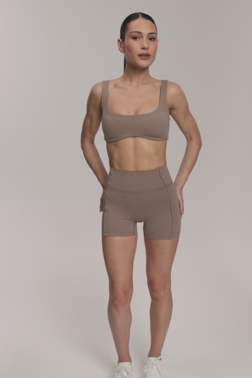 Pilates Era Sport-BH warm beige