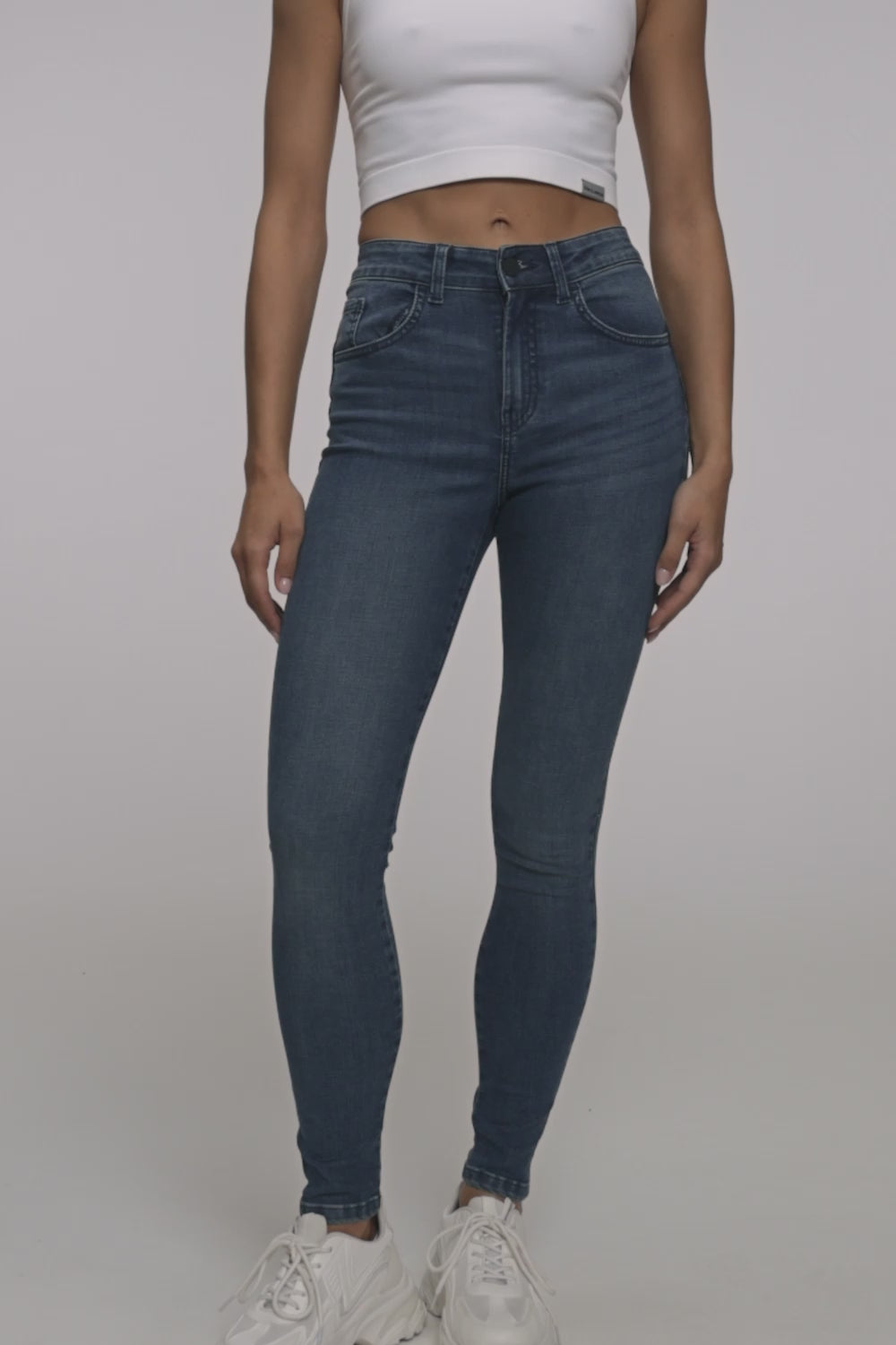 Jeans Skinny Perfect Slim navy blue