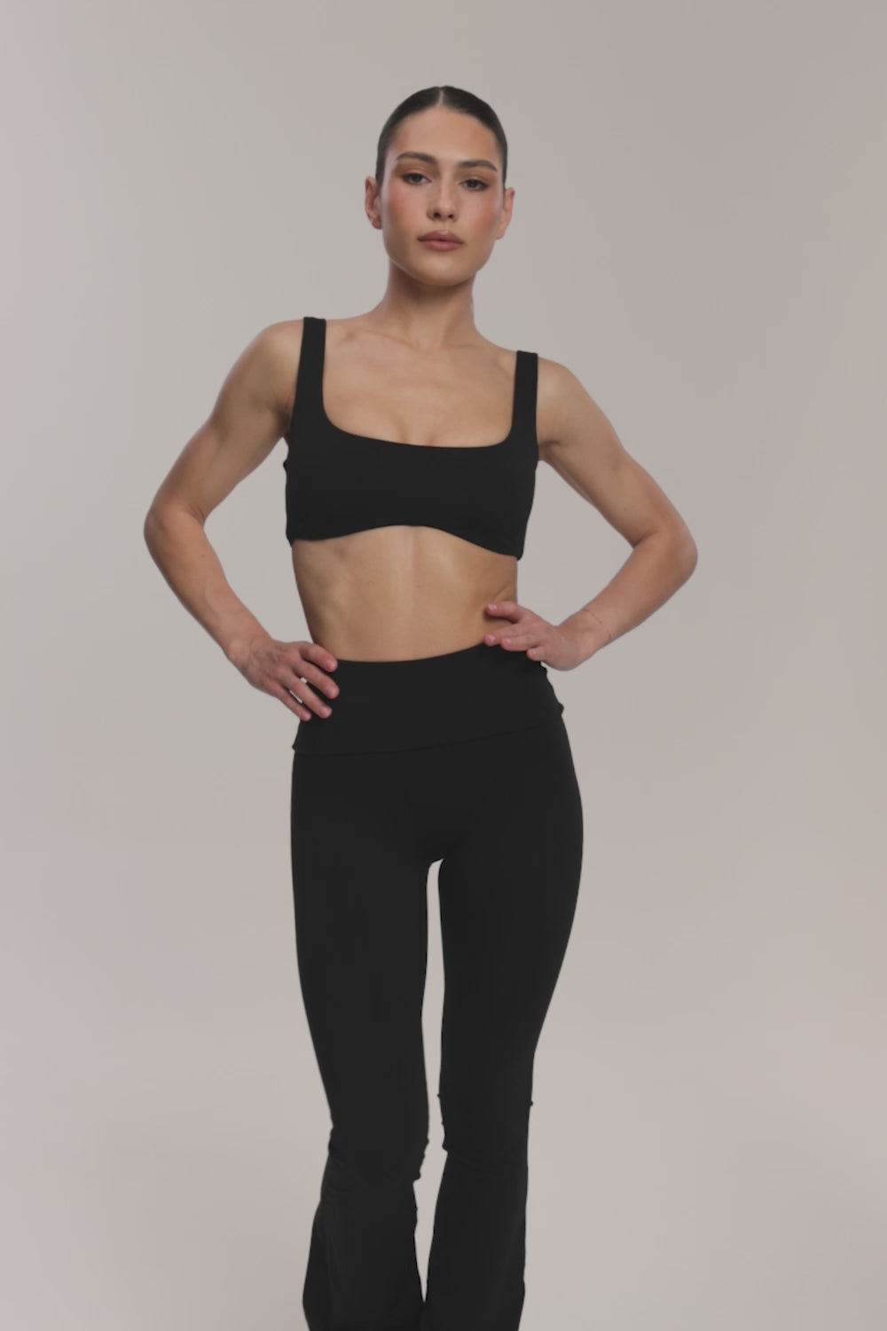 Pilates Era Schlaghose black