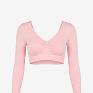 Langarmshirt open back